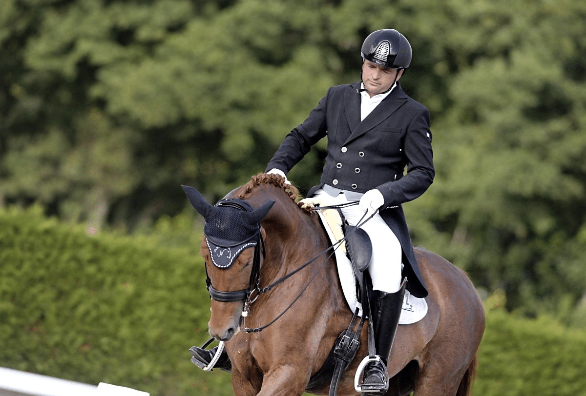 Nuno Avelar dressage Grand Prix winner on Lisboa