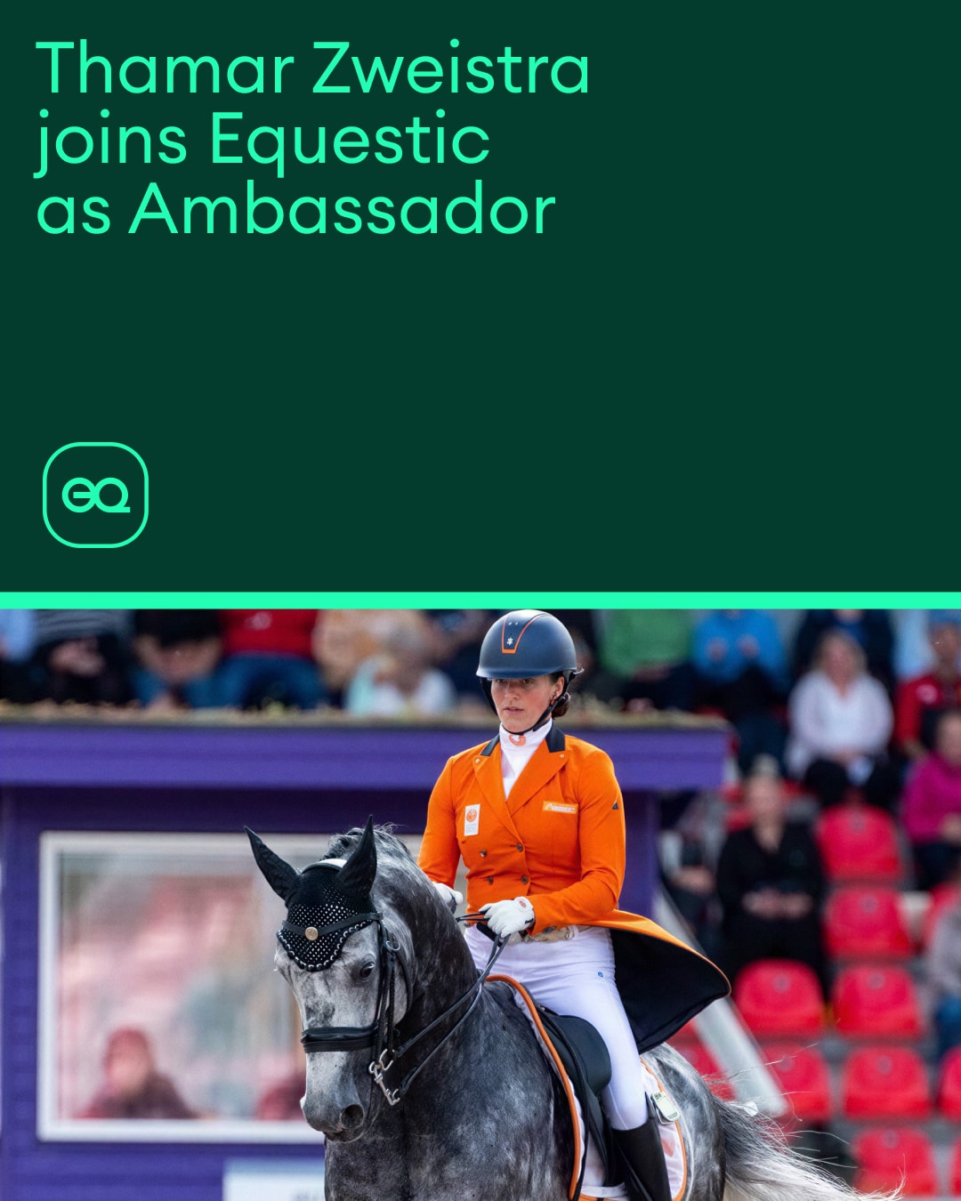 Thamar Zweistra, Nederlandse Grand Prix-dressuurruiter en coach, sluit zich aan bij het bedrijf Equestic.